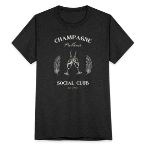 Champagne Problems Social Club T-Shirt - heather black