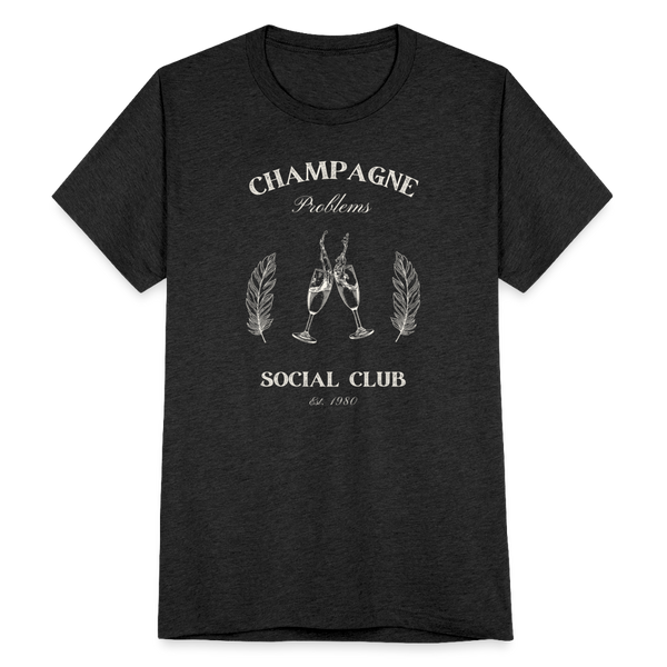 Champagne Problems Social Club T-Shirt - heather black