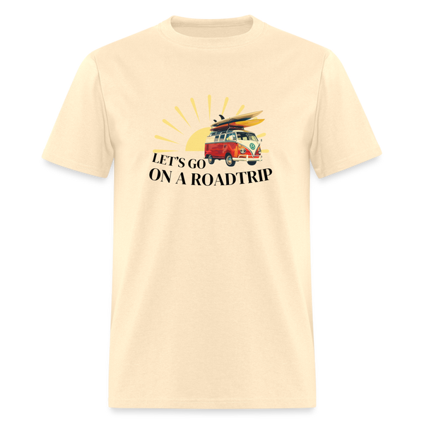 Let's Go On A Roadtrip Unisex Classic T-Shirt - natural