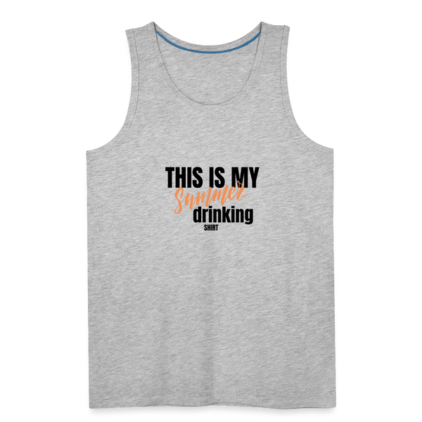 This is My Summer Drinking Shirt Men’s Tank - heather gray