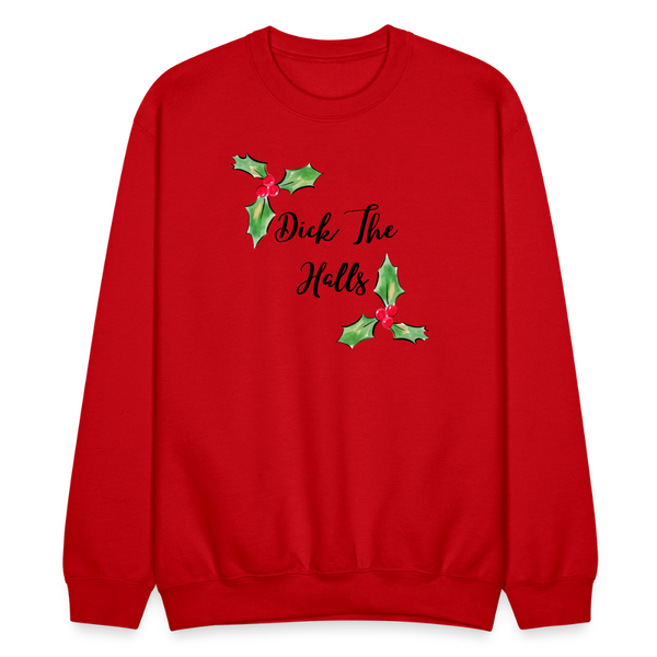 Dick The Halls Crewneck - red