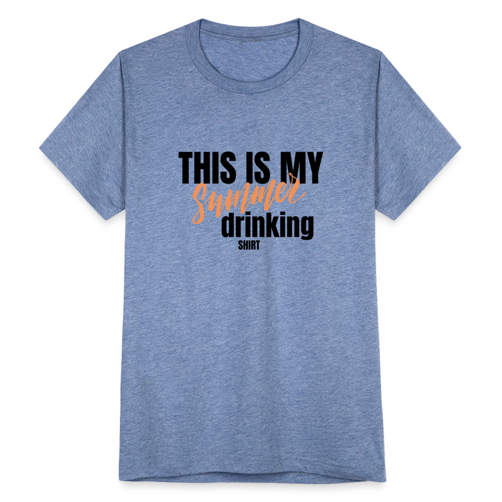 This is My Summer Drinking Shirt T-Shirt - heather blue