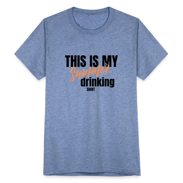 This is My Summer Drinking Shirt T-Shirt - heather blue