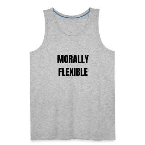 Morally Flexible Men’s Tank - heather gray