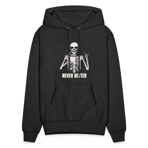 Never Better Unisex Hoodie - charcoal grey