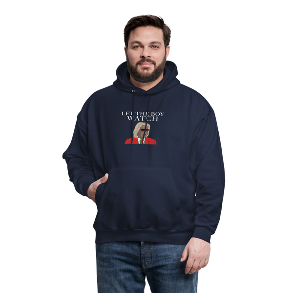 Let The Boy Watch Men's Hoodie - navy