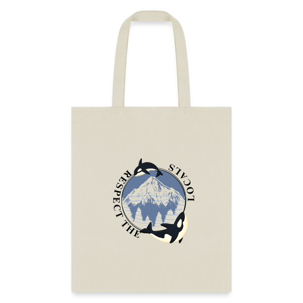 Respect The Locals Tote Bag - natural