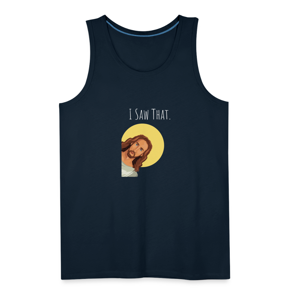 I Saw That Men’s Tank - deep navy