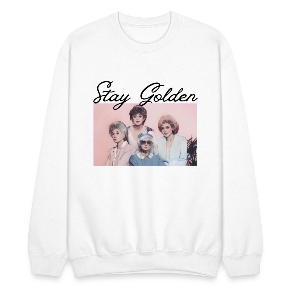 Stay Golden Crewneck Sweatshirt - white