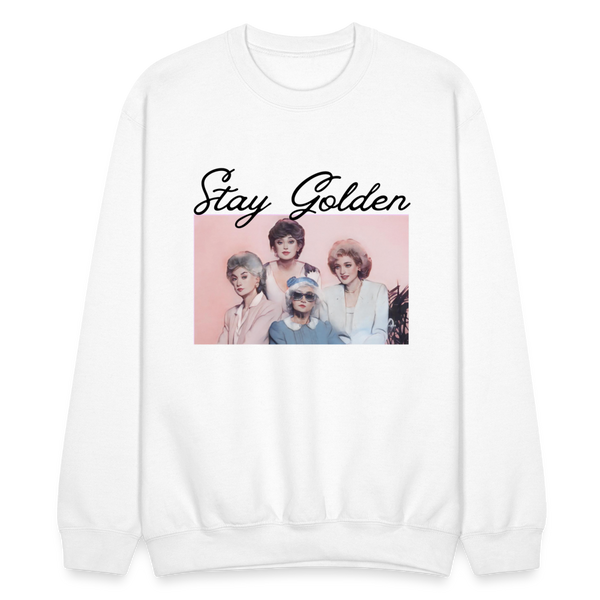 Stay Golden Crewneck Sweatshirt - white