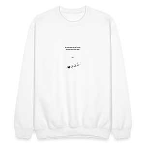 He Knows When You Are Sleeping. Eeew Crewneck - white