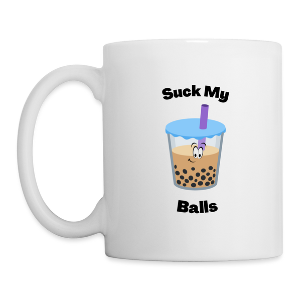 Suck My Balls Mug - white