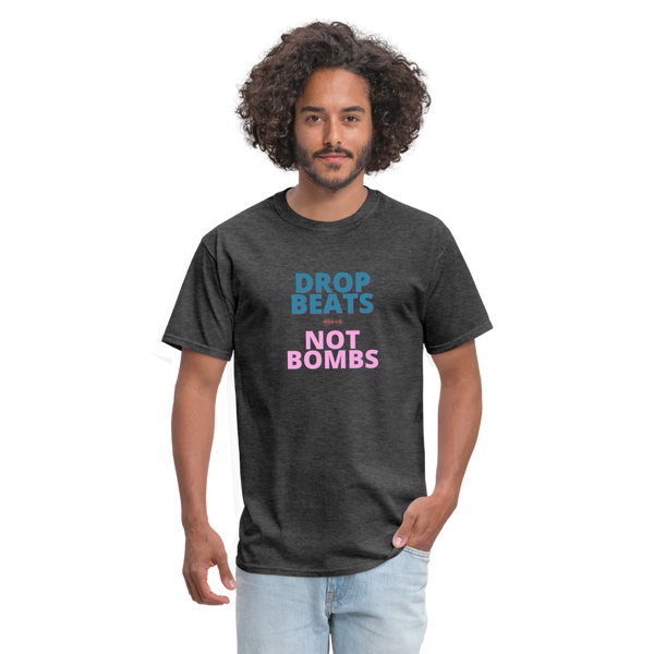 Drop Beats Not Bombs Classic T-Shirt - heather black