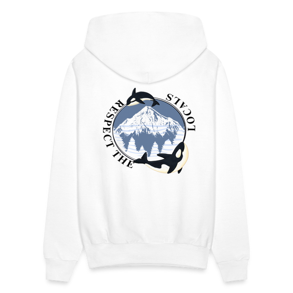 VANCOUVER BC Respect The Locals Hoodie - white