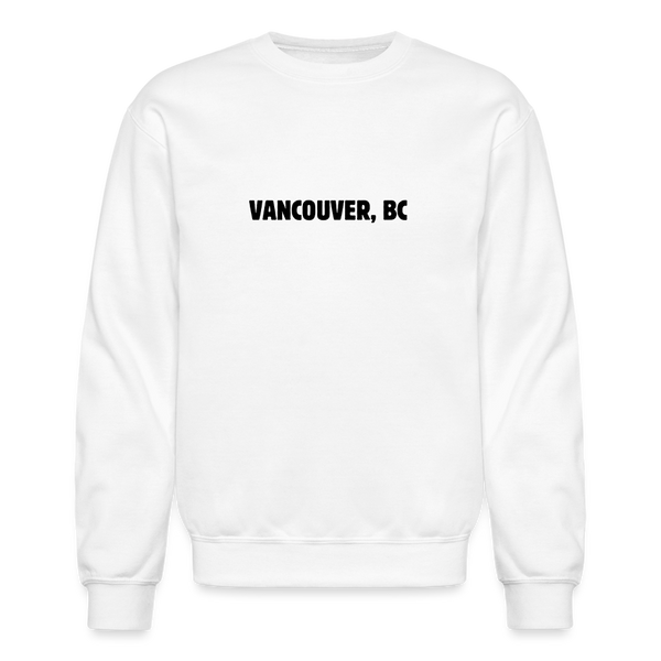 Vancouver BC Crewneck Sweatshirt - white