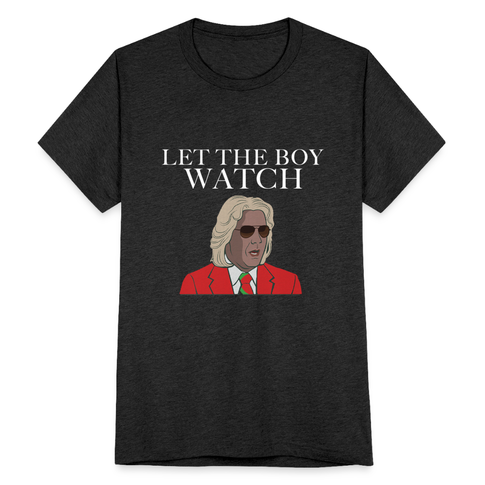 Let The Boy Watch Boyfriend T-Shirt - heather black