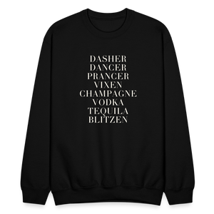 Reindeer Drinking Sweatshirt - black