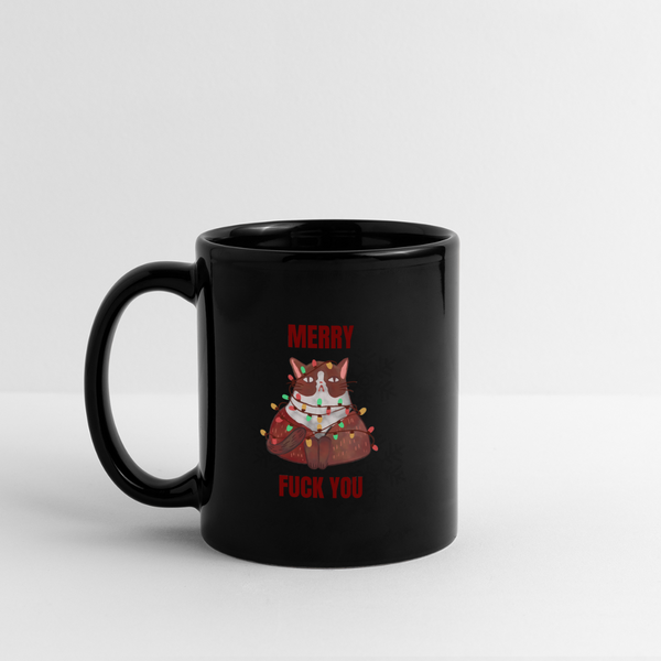 Merry Fuck You Mug - black