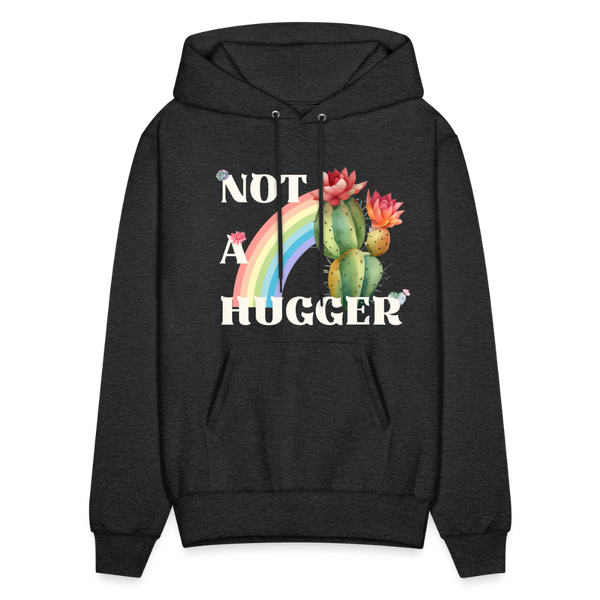 Not A Hugger Unisex Hoodie - charcoal grey