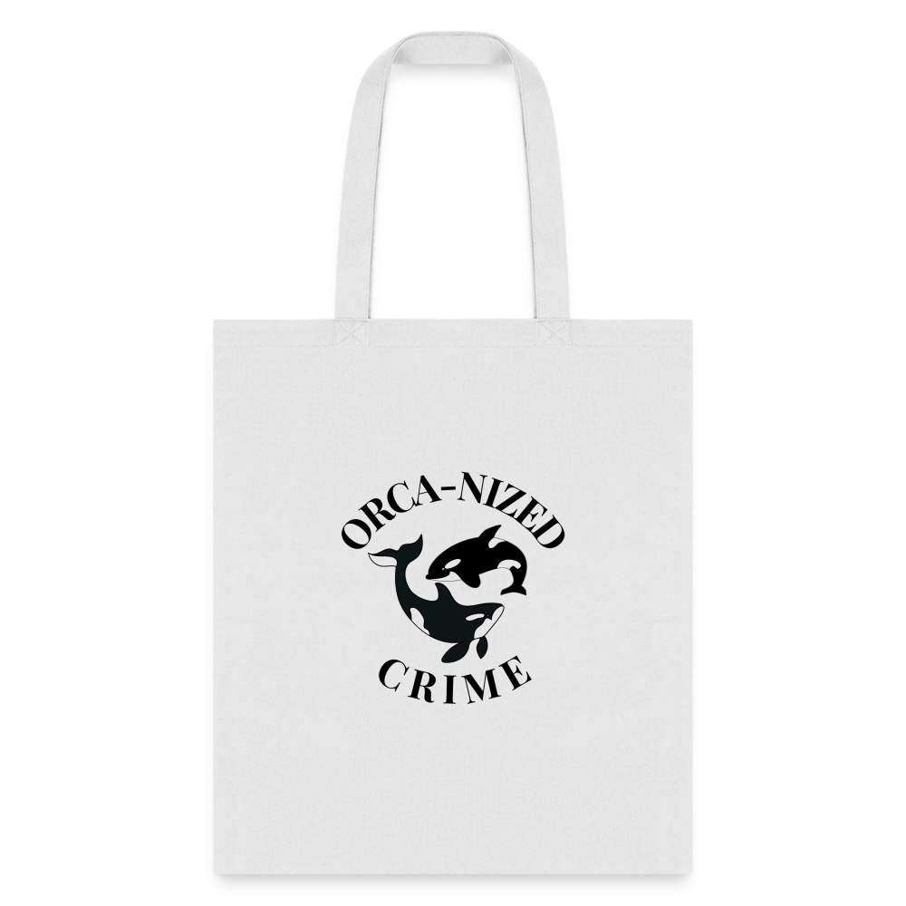 Orca-Nized Crime Tote Bag - white