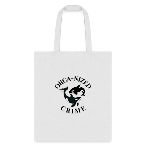 Orca-Nized Crime Tote Bag - white