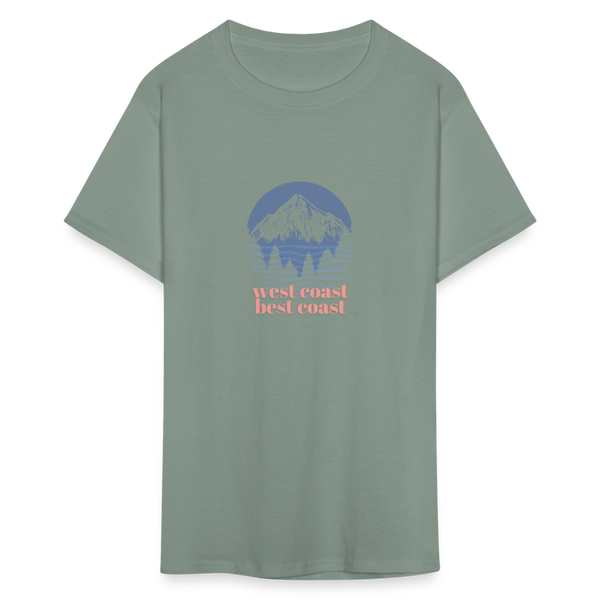 West Coast Best Coast Unisex Classic T-Shirt - sage