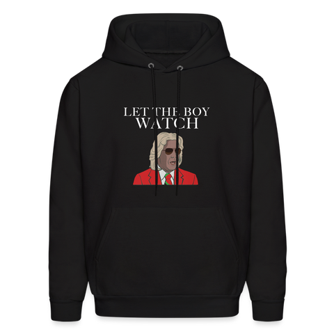 Let The Boy Watch Men's Hoodie - black