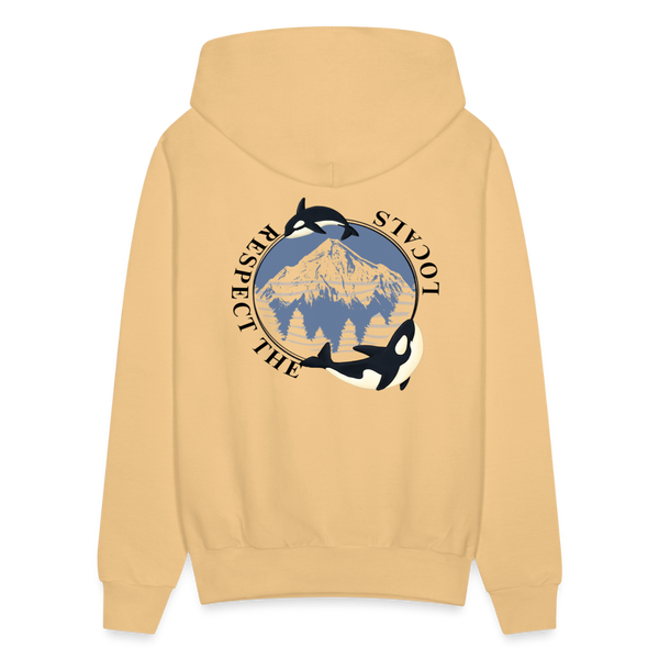 VANCOUVER BC Respect The Locals Hoodie - light yellow