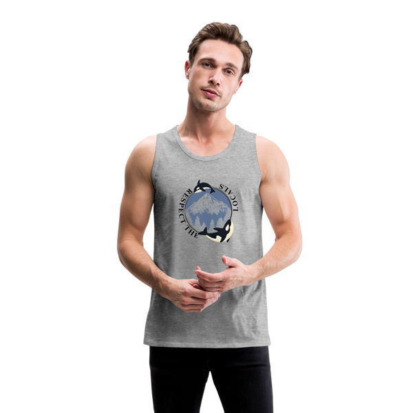 Respect The Locals Men’s Tank - heather gray