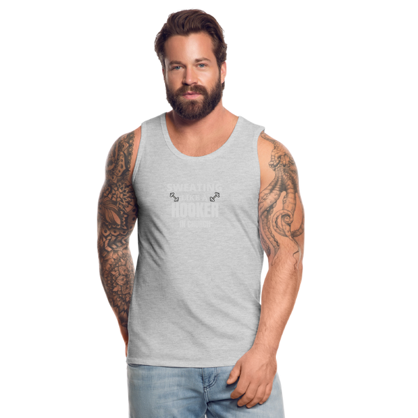 Sweating Like A Hooker In Church Men’s Tank - heather gray