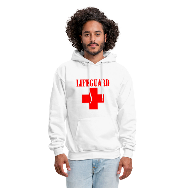 Lifeguard Unisex Hoodie - white