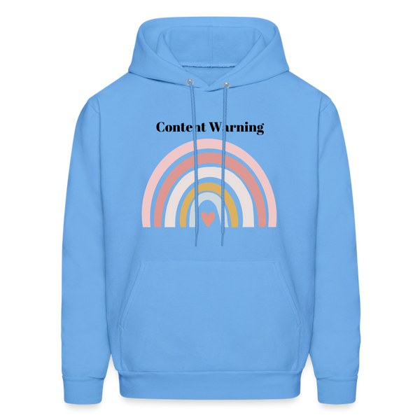 Content Warning Unisex Hoodie - carolina blue