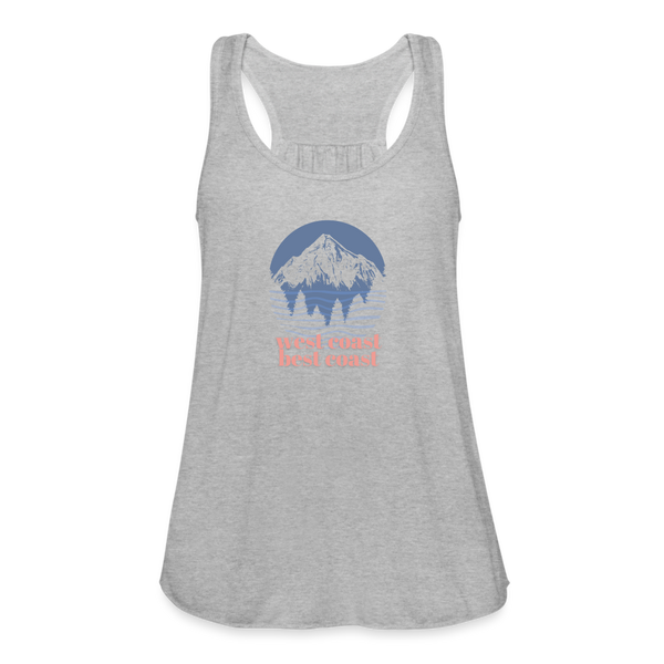 West Coast Best Coast Women's Flowy Tank - heather gray