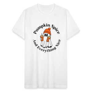 Pumpkin Spice & Everything Nice T-Shirt - white