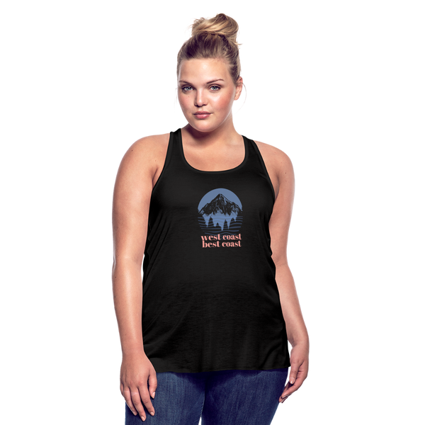 West Coast Best Coast Women's Flowy Tank - black