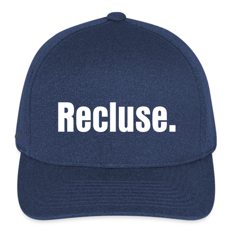 Recluse Flexfit Fitted Baseball Cap - heather navy