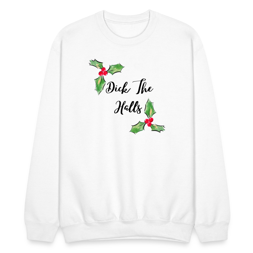 Dick The Halls Crewneck - white