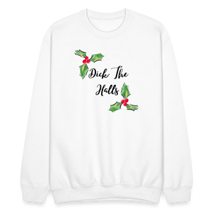 Dick The Halls Crewneck - white