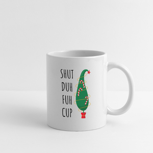 Shut Dug Fuh Cup Mug - white