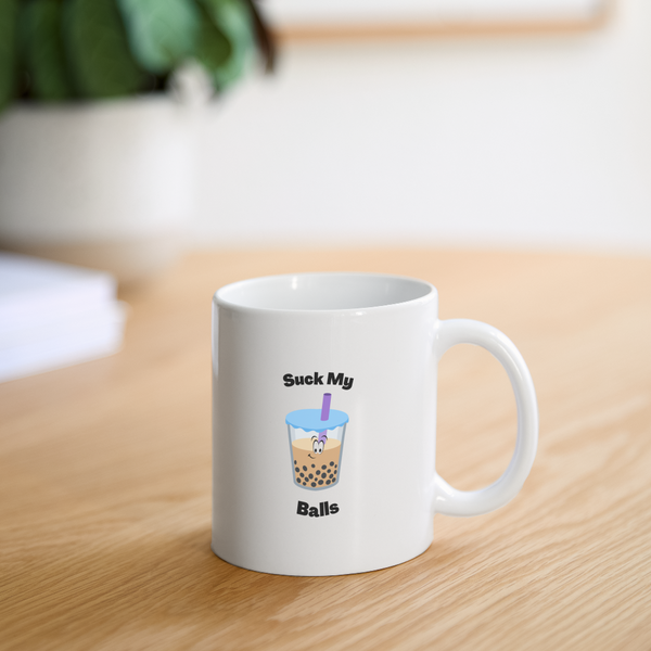 Suck My Balls Mug - white