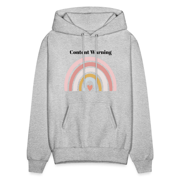 Content Warning Unisex Hoodie - heather gray