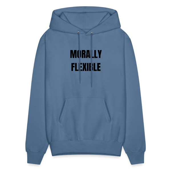 Morally Flexible Men's Hoodie - denim blue