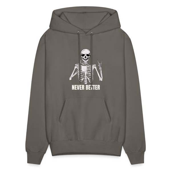 Never Better Unisex Hoodie - asphalt gray