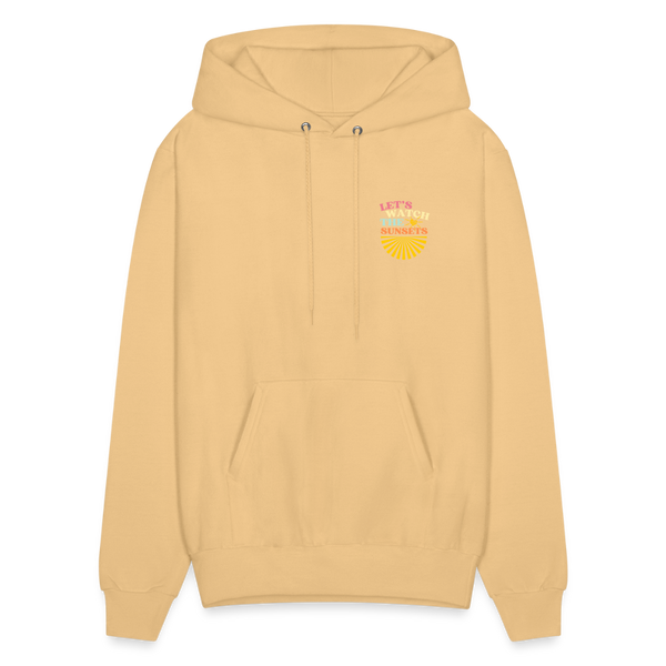 Let's Watch The Sunsets Hoodie - light yellow