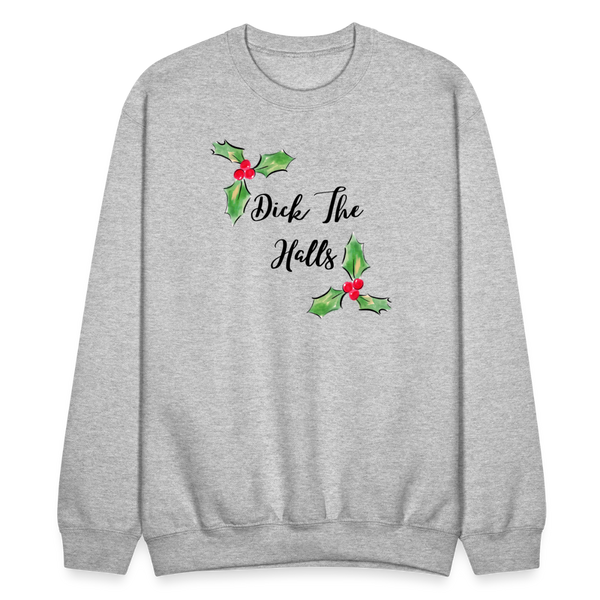 Dick The Halls Crewneck - heather gray