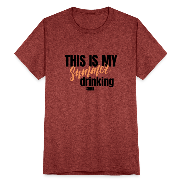 This is My Summer Drinking Shirt T-Shirt - heather cranberry