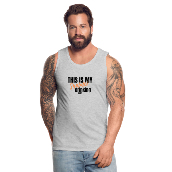 This is My Summer Drinking Shirt Men’s Tank - heather gray