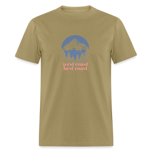 West Coast Best Coast Unisex Classic T-Shirt - khaki