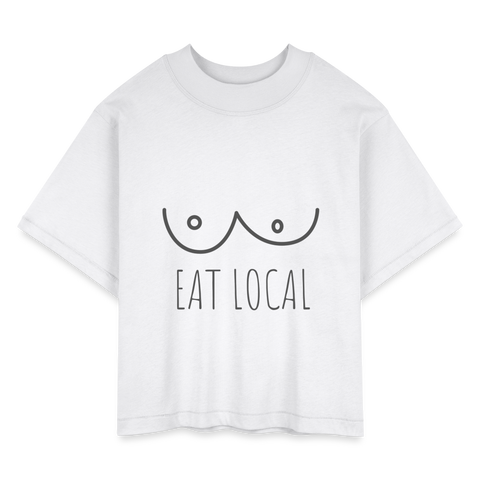 Eat Local Women's Tee - white