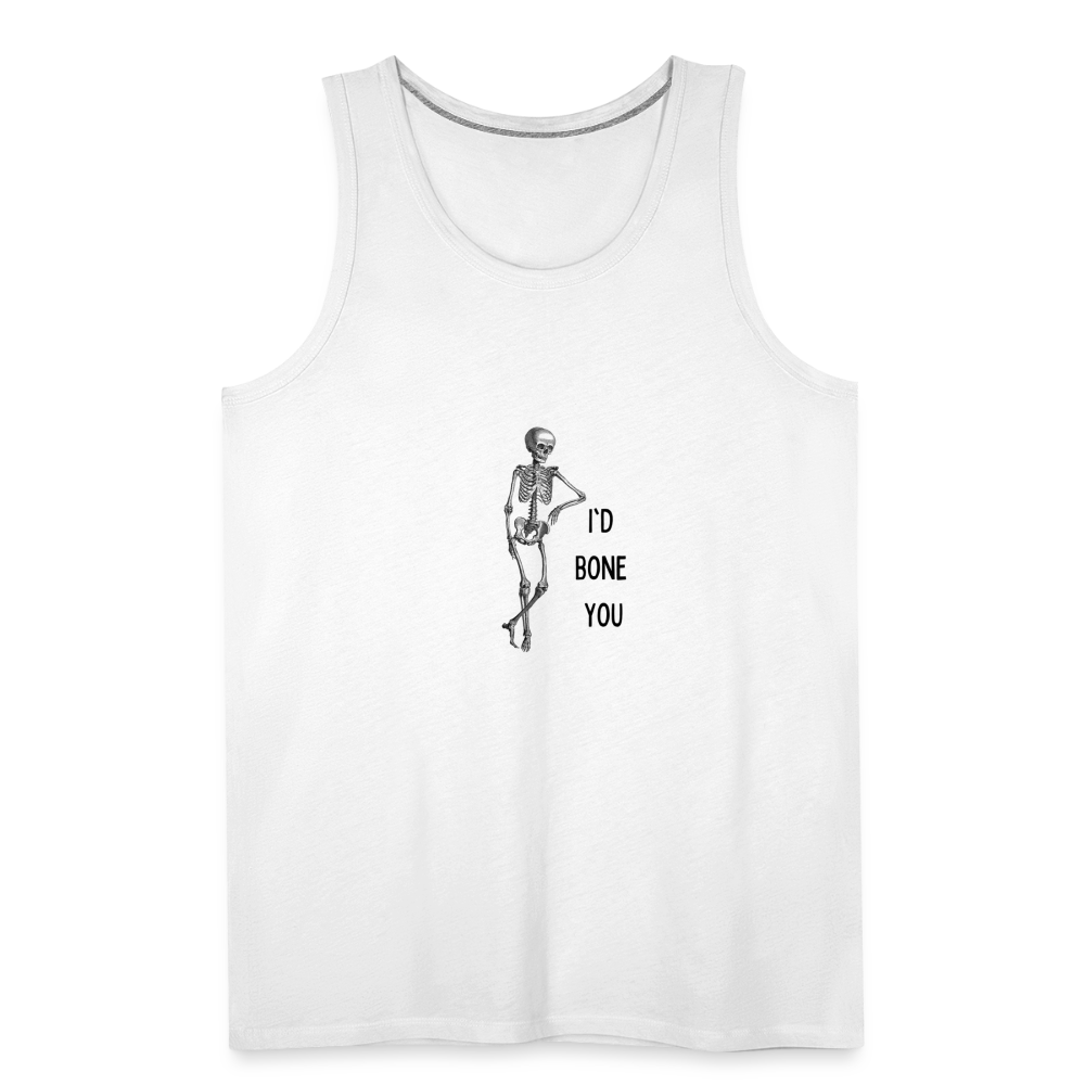 I'd Bone You Men’s Tank - white